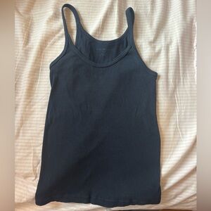 Brandy navy ribbed tank top